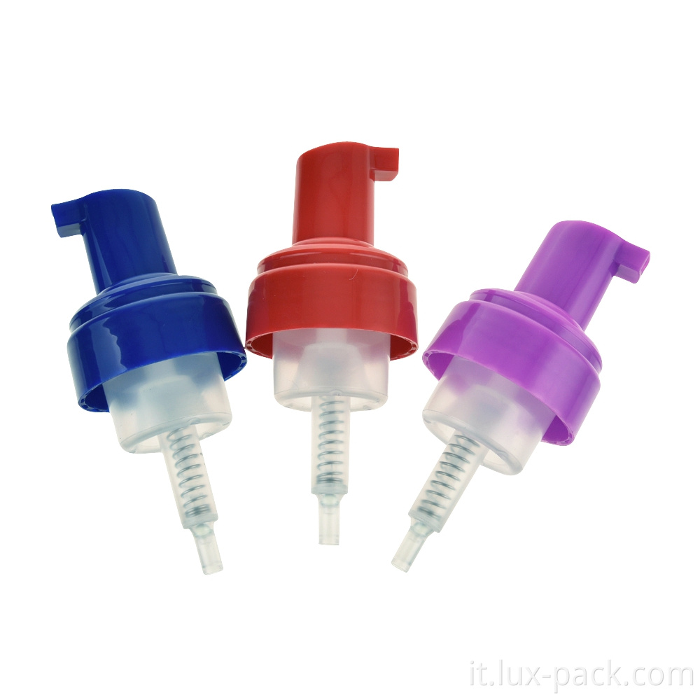 Pompa dell'acqua di lavaggio a mano liquida a mano bottiglie di pompa per schiuma di schiuma in sapone BPA